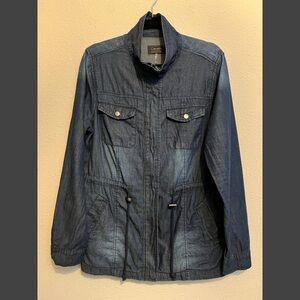 #1602 Cavalini Denim Collection Blue Jacket Large